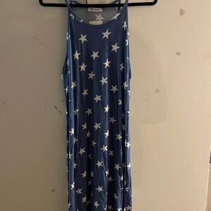 Blue Star Patterned Dress